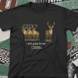 National Geographic Reindeer "I just gotta be me" T shirt
